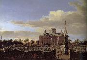 Jan van der Heyden Castle Garden in the rear oil painting artist